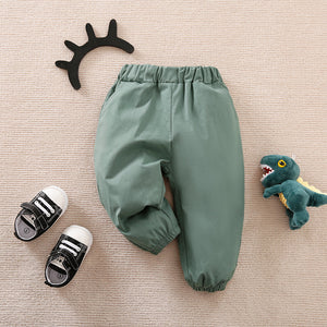 Army Green Kids Casual Pants 1 - Minitaq baby kids clothes dress