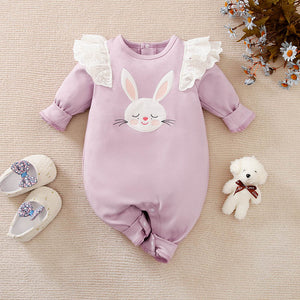 Bunny Winged Shoulders Baby Romper 1 - Minitaq baby kids clothes dress
