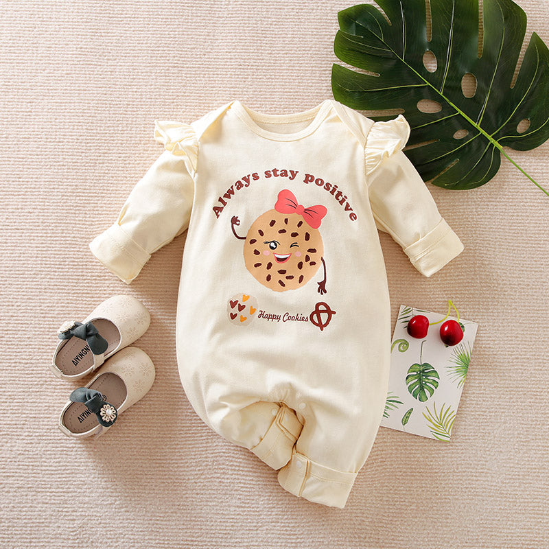 Happy Cookies Baby Girl Romper 1 - Minitaq baby kids clothes dress