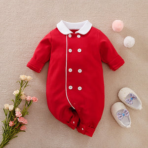 Modern Chef Style Red Baby Romper 1 - Minitaq baby kids clothes dress