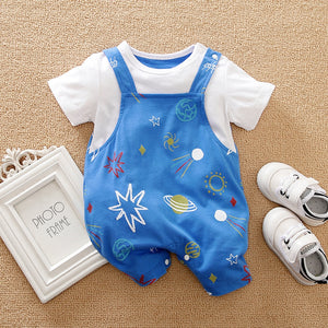 Blue Space Casual Baby Romper 1 - Minitaq baby kids clothes dress