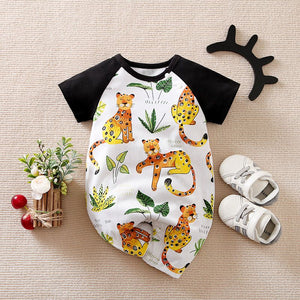 Jungle Cheetah Casual Baby Romper 1 - Minitaq baby kids clothes dress