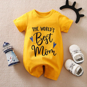 Best Mom Yellow Baby Romper 1 - Minitaq baby kids clothes dress