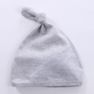 Cotton Gray Baby Cap 1 - Minitaq baby kids clothes dress