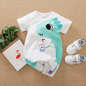 Milk N Dino Summer Half Sleeve Romper 1 - Minitaq baby kids clothes dress