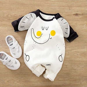 Cartoon Elephant Cute Baby Romper 1 - Minitaq baby kids clothes dress