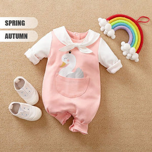 Cute Swan Queen Baby Girl Romper 2 - Minitaq baby kids clothes dress