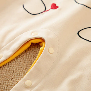 Cute Cartoon Yellow Full Sleeves Romper 6 - Minitaq baby kids clothes dress