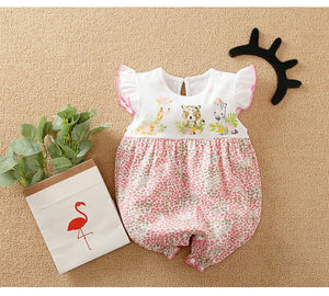 Cute Animals Sleeveless Romper 1 - Minitaq baby kids clothes dress