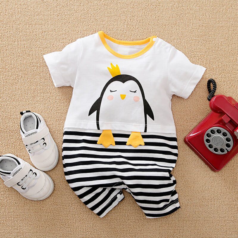 Little Cute Penguin Summer Romper 1 - Minitaq baby kids clothes dress