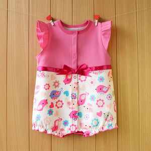 Sleeveless Pink Summer Baby Girl Romper 1 - Minitaq baby kids clothes dress