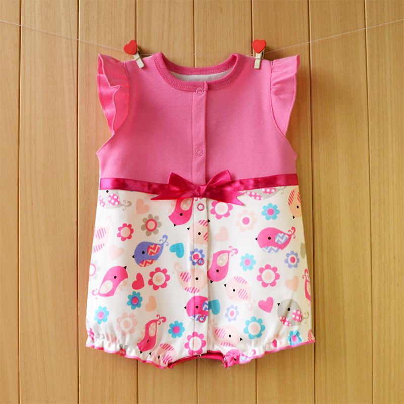 Sleeveless Pink Summer Baby Girl Romper 1 - Minitaq baby kids clothes dress