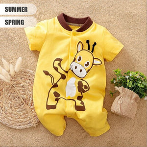 Cute Giraffe Summer Baby Romper 2 - Minitaq baby kids clothes dress