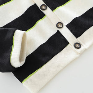 Black N White Jumper With Inner T-Shirt And Jeans 3pc Set 5 - Minitaq baby kids clothes dress