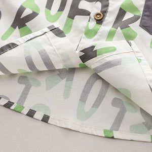 Letter Style Dark Gray Shorts N Shirt 2pcs Set - Minitaq baby kids clothes dress