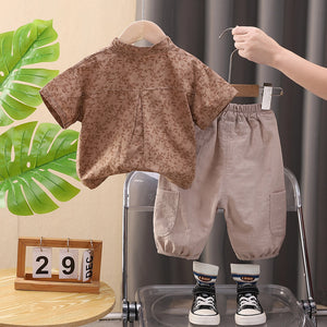 Modern Design Patterned Shirts N Pants Set - Minitaq baby kids clothes dress