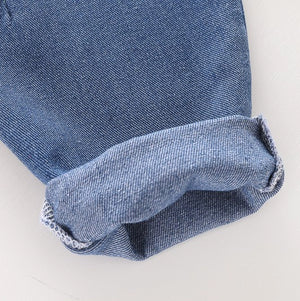 Casual Shirt With Inner T-Shirt N Blue Jeans Pants 3pc Set 8 - Minitaq baby kids clothes dress