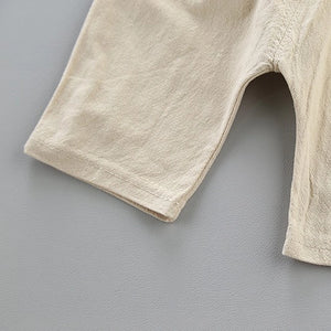 Blue Crown Shirt N Beige Shorts 2pc Set - Minitaq baby kids clothes dress