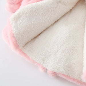 Soft Pink Hooded Baby Girl Winter Coat 11 - Minitaq baby kids clothes dress