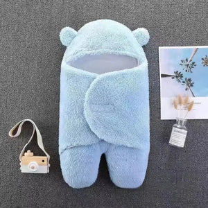 Blue Color Thick Winter Baby Swaddle 1 - Minitaq baby kids clothes dress