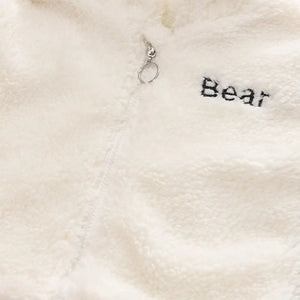 Warm Comfy White Hooded Zipper Jacket With Black Denim Set - Minitaq baby kids clothes dress