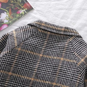 Classic Plaid Wool Blend Jacket Coat - Minitaq baby kids clothes dress