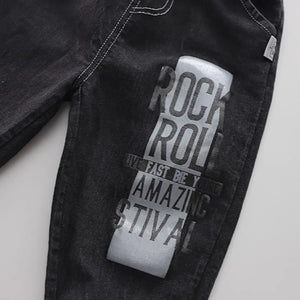 Warm Comfy Blue Hooded Zipper Jacket With Black Jeans Set - Minitaq baby kids clothes dress