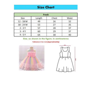 Colorful Rainbow Party Frock Dress For Kids 9 - Minitaq baby kids clothes dress