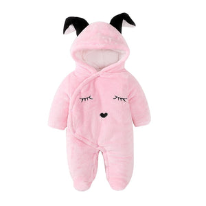 Comfy Animal Thickened Hooded Sleeping Suit 1 - Minitaq baby kids clothes dress