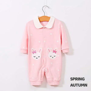 Baby Girl Cute Bunny Pink Romper 2 - Minitaq baby kids clothes dress