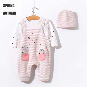 Baby Girl Cute Romper With Cap 2 - Minitaq baby kids clothes dress