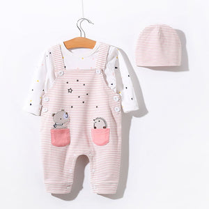 Baby Girl Cute Romper With Cap 1 - Minitaq baby kids clothes dress