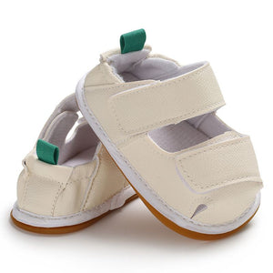 Off White Leather Strap Style Baby Shoes 7 - Minitaq baby kids clothes dress