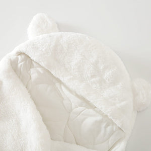 White Color Thick Winter Baby Swaddle 3 - Minitaq baby kids clothes dress