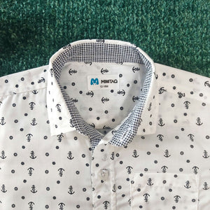 Sailor Anchor White Kids Shirt 2 - Minitaq baby kids clothes dress