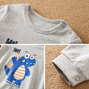 Hi Dino Full Sleeve Baby Romper With Cap 4 - Minitaq baby kids clothes dress