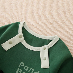 Baby Panda Green Baby Romper 4 - Minitaq baby kids clothes dress