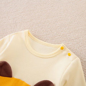 Modern Style Cartoon Yellow Romper 3 - Minitaq baby kids clothes dress