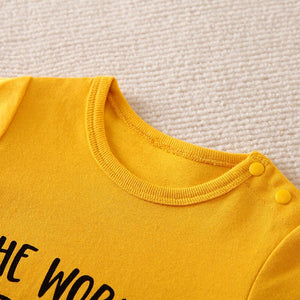 Best Mom Yellow Baby Romper 2 - Minitaq baby kids clothes dress