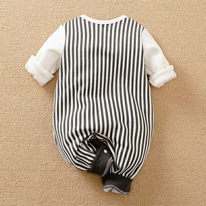 Modern Stylish White And Black Winter Fleece Romper 7 - Minitaq baby kids clothes dress