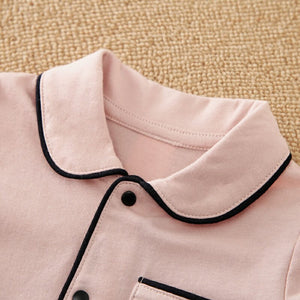 Pink Comfy Cotton Baby Sleeping Romper 3 - Minitaq baby kids clothes dress