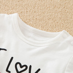Love Message Baby Romper with Cap 3 - Minitaq baby kids clothes dress