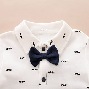 Smart Dress Moustache Style Romper 3 - Minitaq baby kids clothes dress