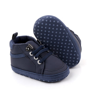 Dark Blue Climber Style Elastic Lace Baby Shoes 2 - Minitaq baby kids clothes dress