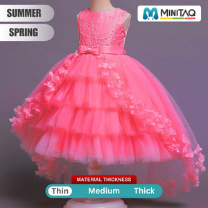Fancy N Elegant Pink Sleeveless Baby Frock For Girls-Minitaq baby kids clothes dress
