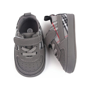Cozy Grey Lace and Strap Baby Shoes 2 - Minitaq baby kids clothes dress