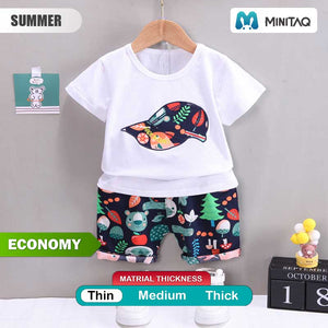 Stylish Jolly Cap T-Shirt With Shorts 2 - Minitaq baby kids clothes dress