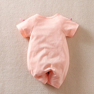 Cute Cat Pink Summer Cotton Baby Romper 8 - Minitaq baby kids clothes dress