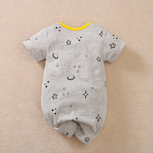 Moon N Back Gray Cotton Romper 8 - Minitaq baby kids clothes dress