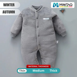 Gray Bear Love Daddy Winter Romper 1 - Minitaq baby kids clothes dress